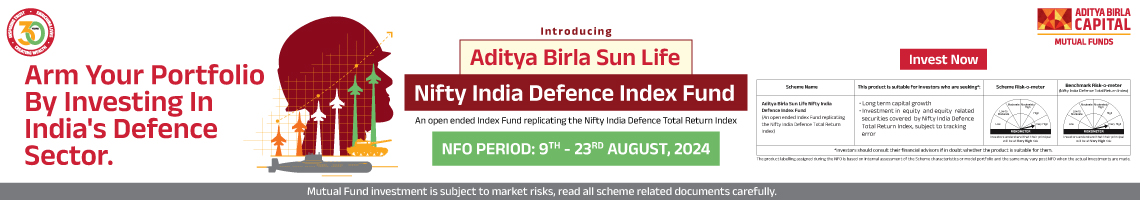 ABSL MF Nifty India Defence Index Fund NFO 1140x200