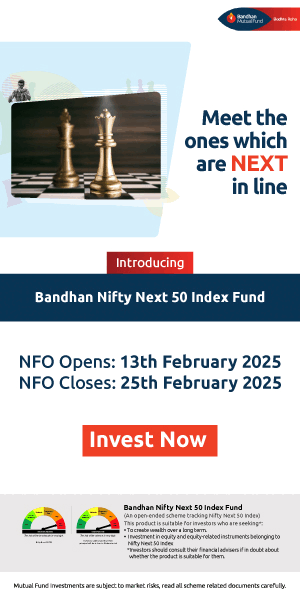 Bandhan MF Nifty Next 50 Index Fund NFO 300x600