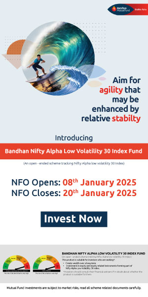 Bandhan Nifty Alpha Low Volatility 30 Index Fund NFO 300x600