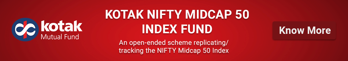 Kotak Nifty Midcap 50 Index Fund NFO 1140x200