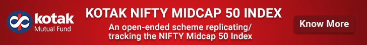 Kotak Nifty Midcap 50 Index Fund NFO 728x90