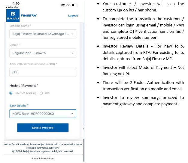 Once you have custom QR code the customer can make payment following these simple steps