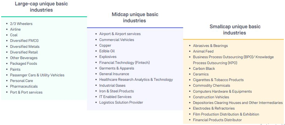 Exposure to market leaders might require diversification across market caps