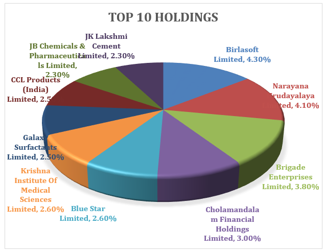 Mutual Fund - Portfolio Allocation of AXIS Smallcap Fund