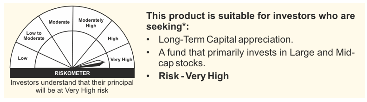 LIC MF Large and Midcap Fund Riskometer