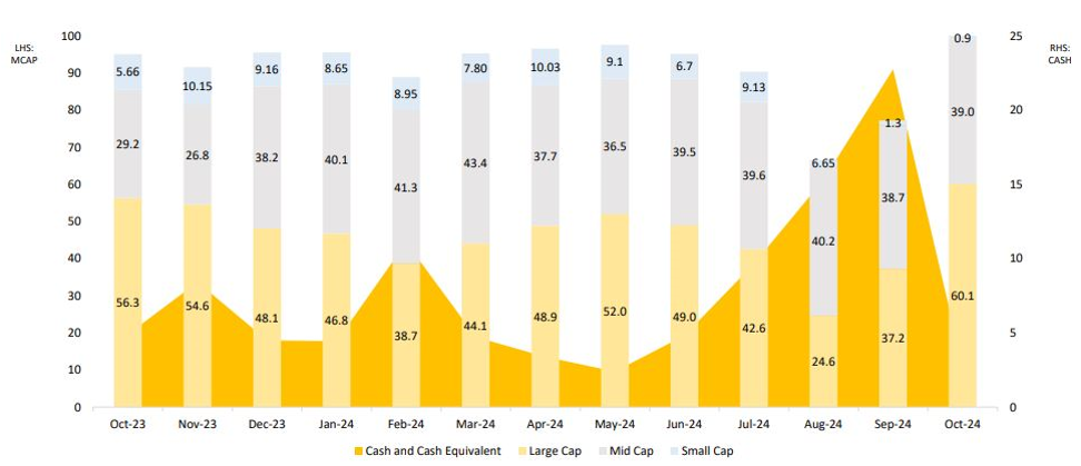 Market cap mix – Large cap tilt